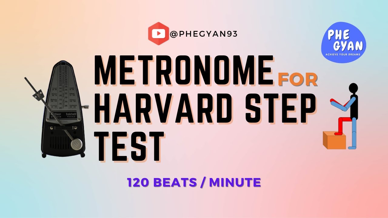 Metronome for Harvard Step test @PHE GYAN #education #harvardsteptest #trending