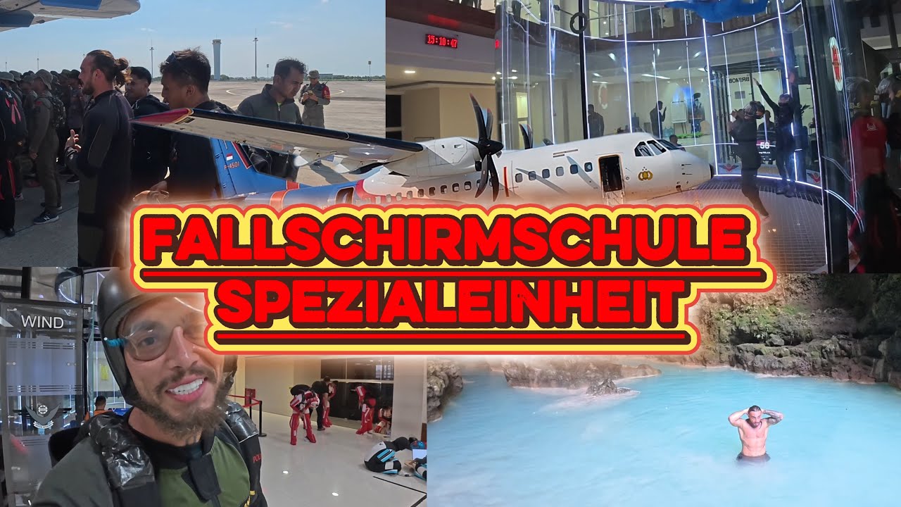 FALLSCHIRMSCHULE MIT DER SPEZIALEINHEIT & HÖHLENBADEN