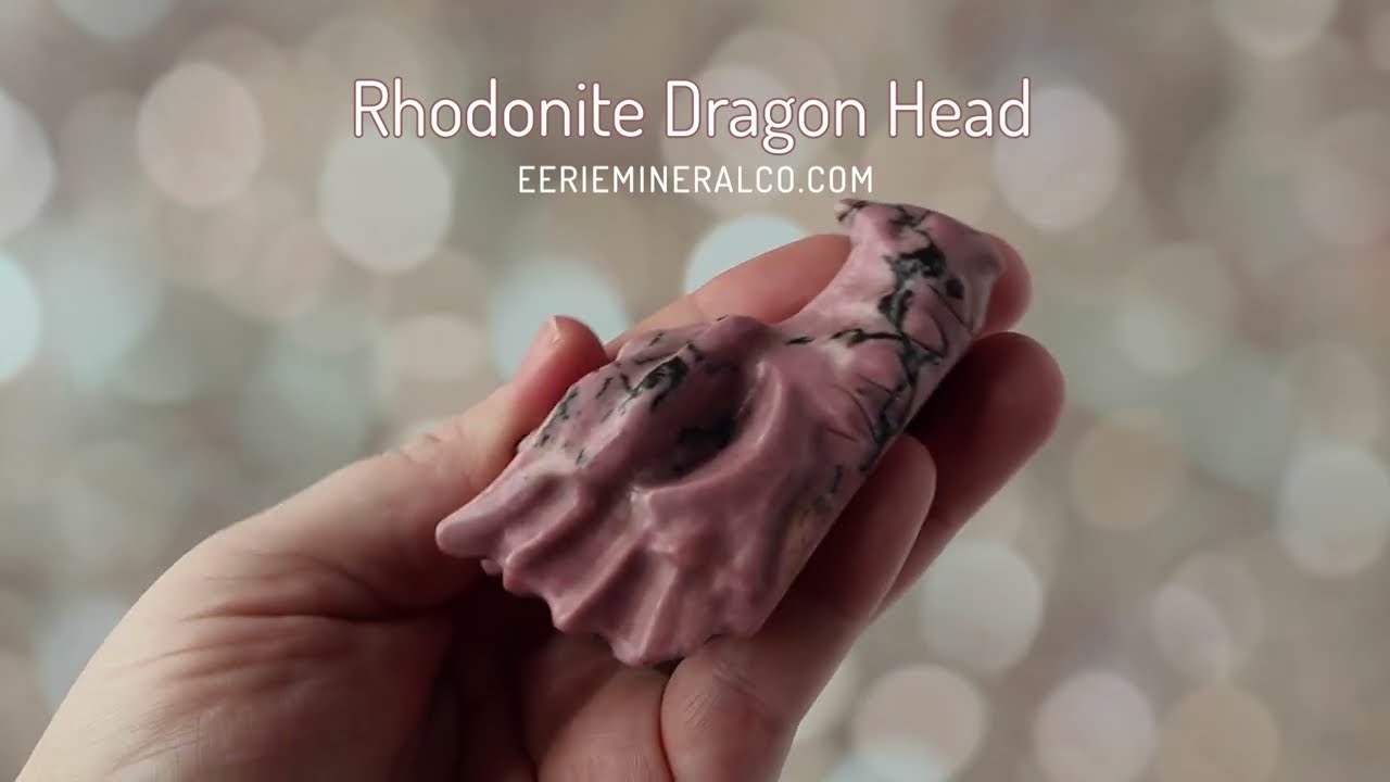 Rhodonite Dragon Head