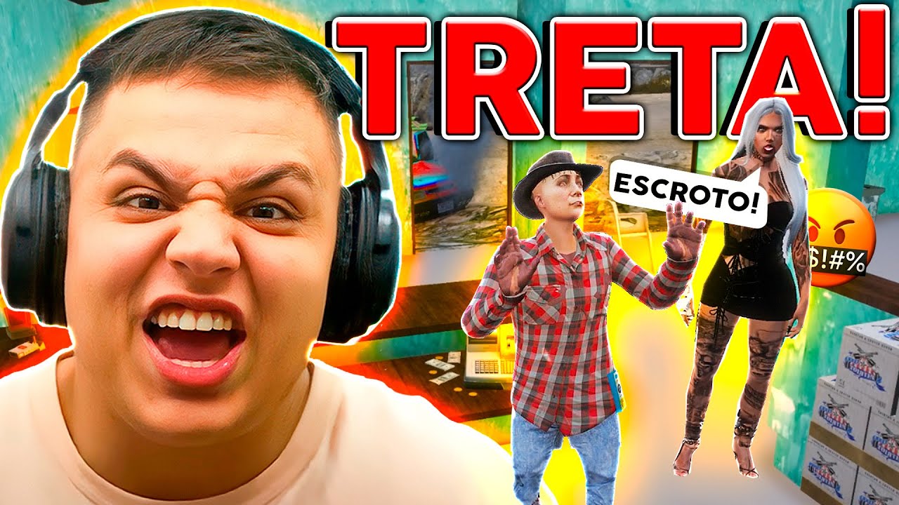 CONFUSÃO NO BAR no GTA RP! (Paulinho o LOKO)