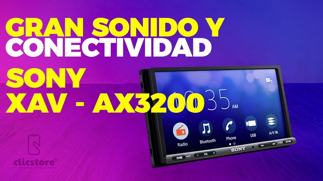 Sony XAV - AX3200- Gran sonido y conectividad con Andriod Auto y CarPlay