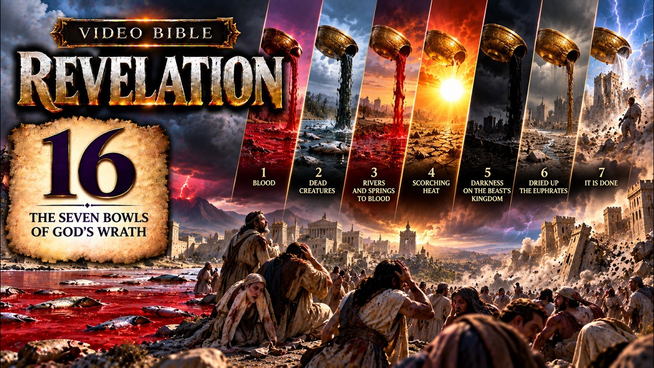 🔥The Book of Revelation - CHAPTER 16 - The Seven Bowls Of God's Wrath🔥🔥🔥 🌪️ 🌪️ 🌪️
