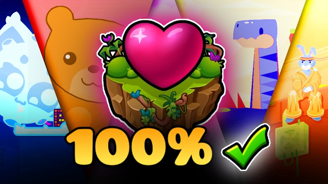 ❤️ Испытание любви пройдено на 100% [все монеты] | Geometry Dash 2.208