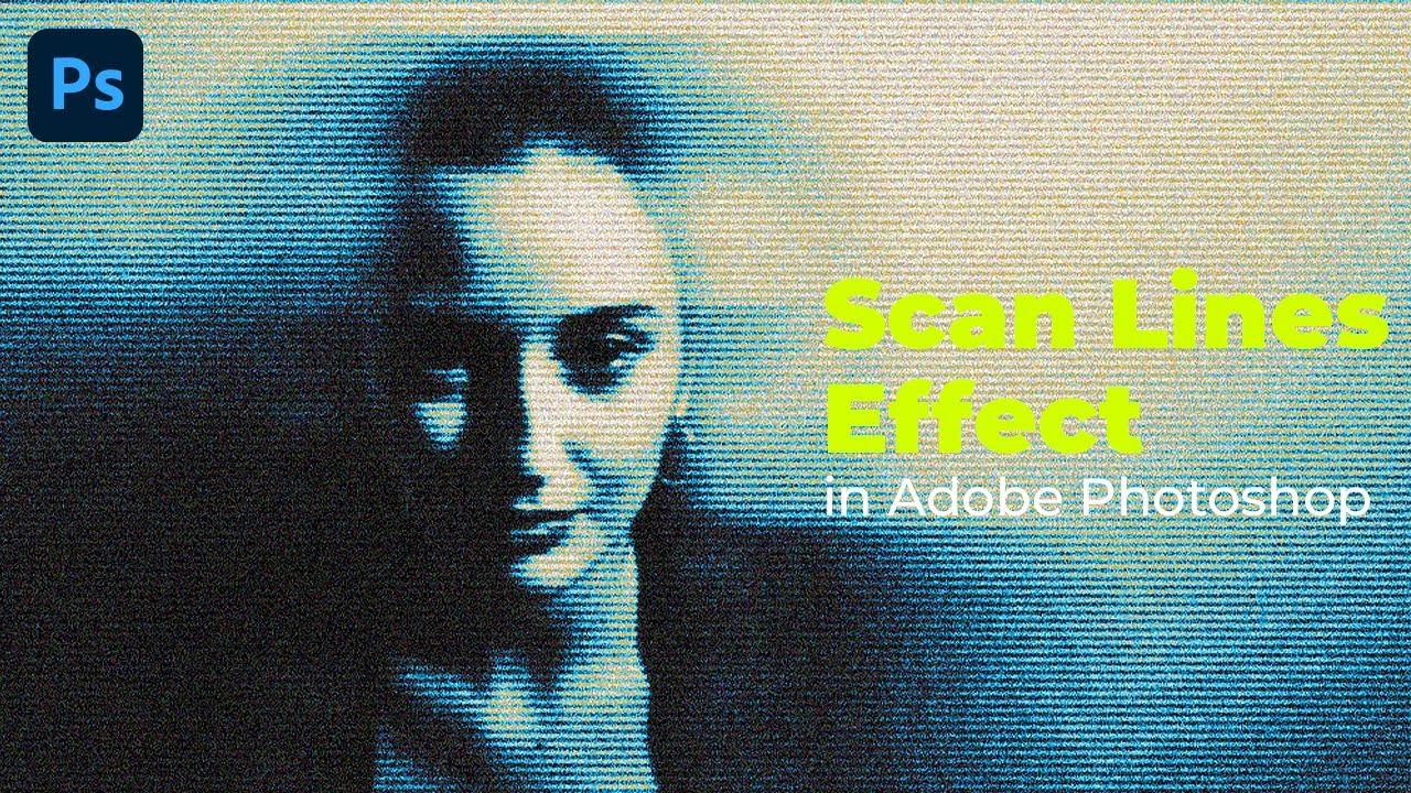 Photocopy Scan Lines Effect in Photoshop: Create Retro Photo Art
