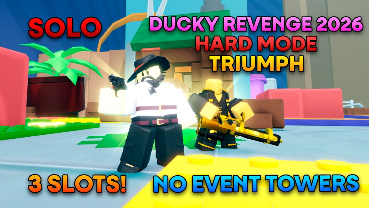 [3 SLOTS] Solo Ducky Revenge Triumph without Event Towers || Tower Defense Simulator