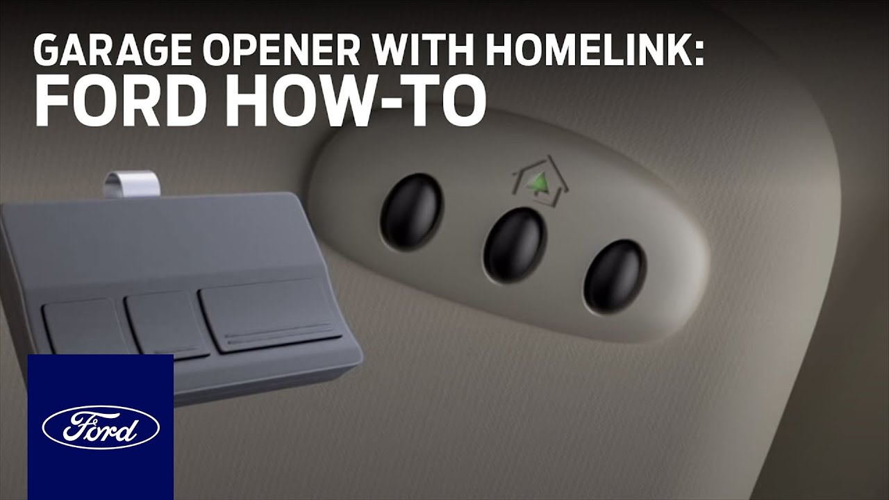 Universal Garage Door Opener with Homelink | Ford How-To | Ford