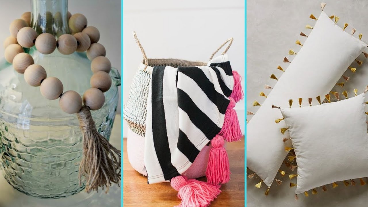 ❤ DIY Shabby chic style Tassel decor Ideas ❤ | Home decor & Interior design | Flamingo Mango