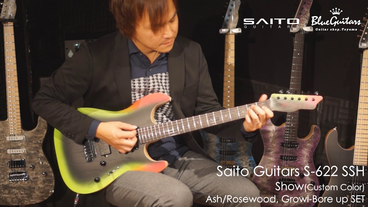 Blue Guitars - [Ash/R, Growl-Bore up SET] SAITO GUITARS / S-622 SSH - Show(Custom Color)