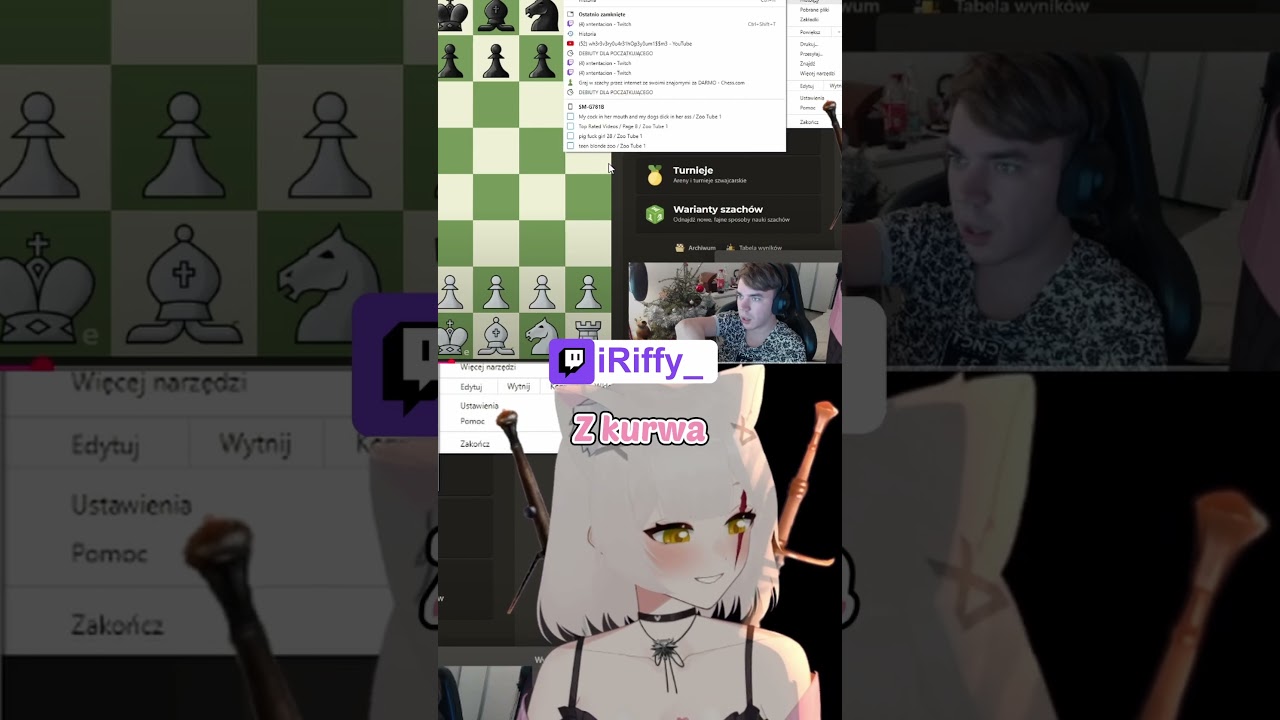 iriffy vs afrera świńska #vtuber  #plvtuber #anime #funny #poland #twitch