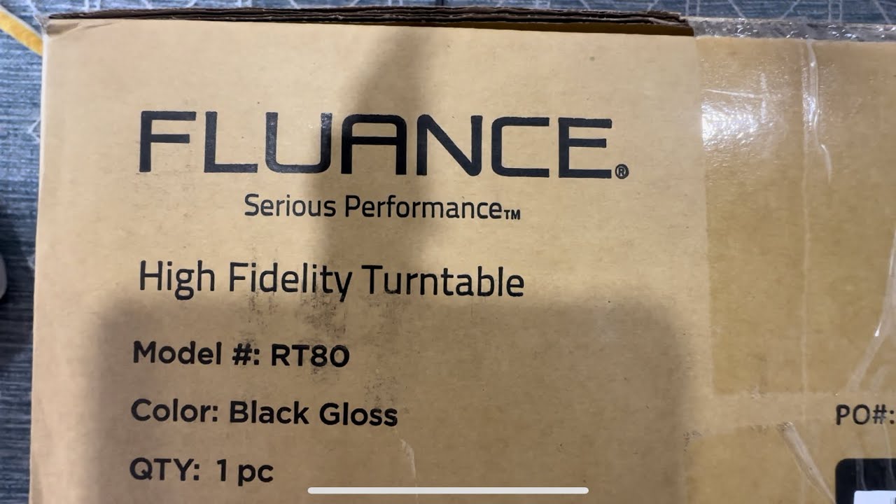 Unboxing and Assembly of Fluance High Fidelity Turntable RT-80
