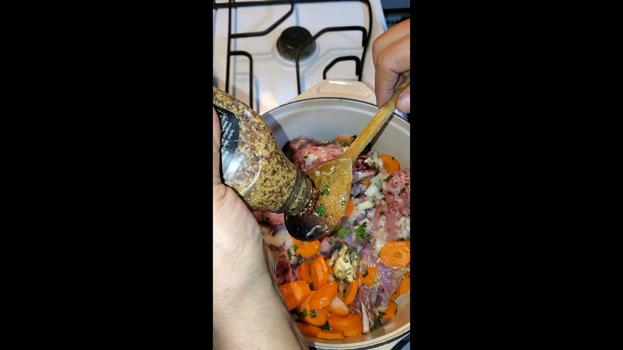 lapin aux carottes champignons, un delice👌👍
