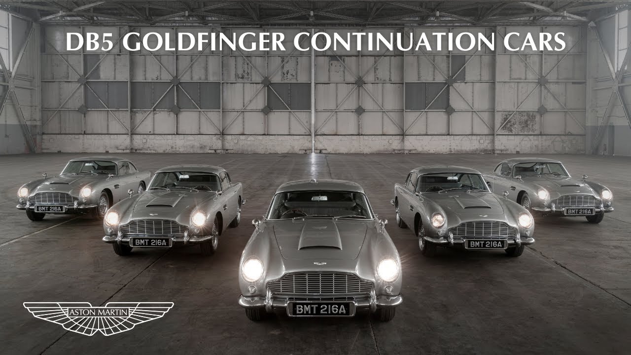 The first five Aston Martin DB5 Goldfinger Continuation cars