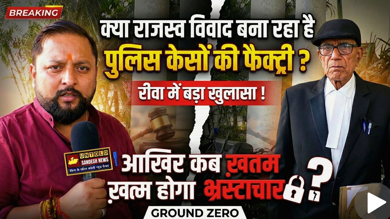 क्या राजस्व विवाद बना रहा है पुलिस केसों की फैक्ट्री ? रीवा में बड़ा खुलासा !
