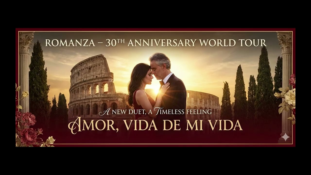 Андреа Бочелли: «Amor, Vida de mi Vida В этом романсе – мировом турне в честь 30-летия»