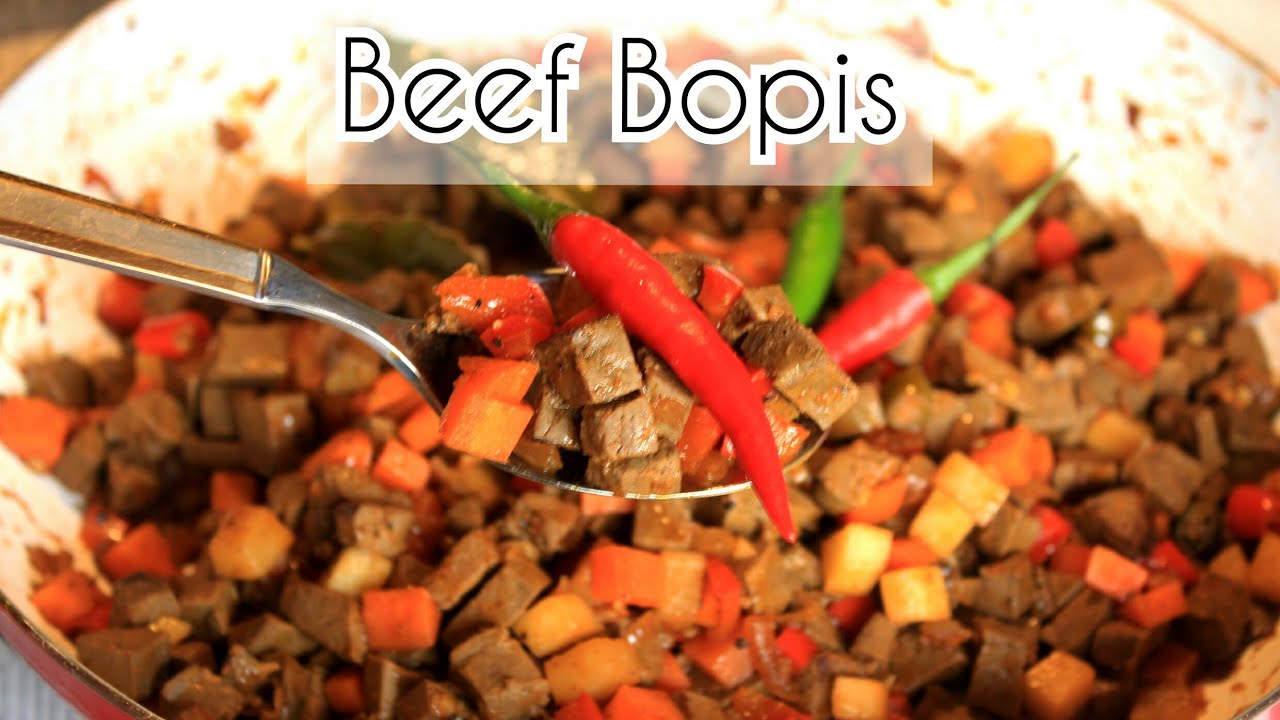 How To Cook Beef Bopis Using Beef Liver
