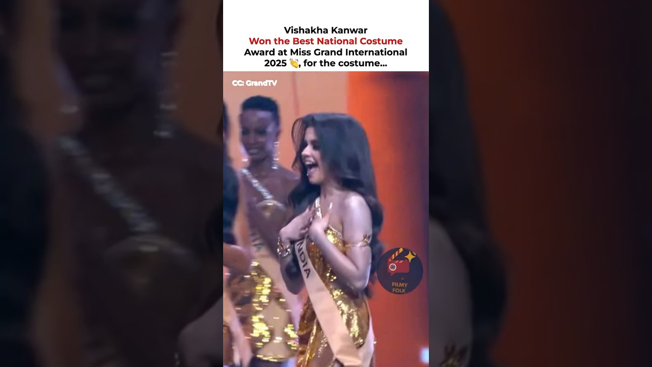 She represented Lord Vishnu on Global stage and won #vishakhakanwar #missgrandinternational2025