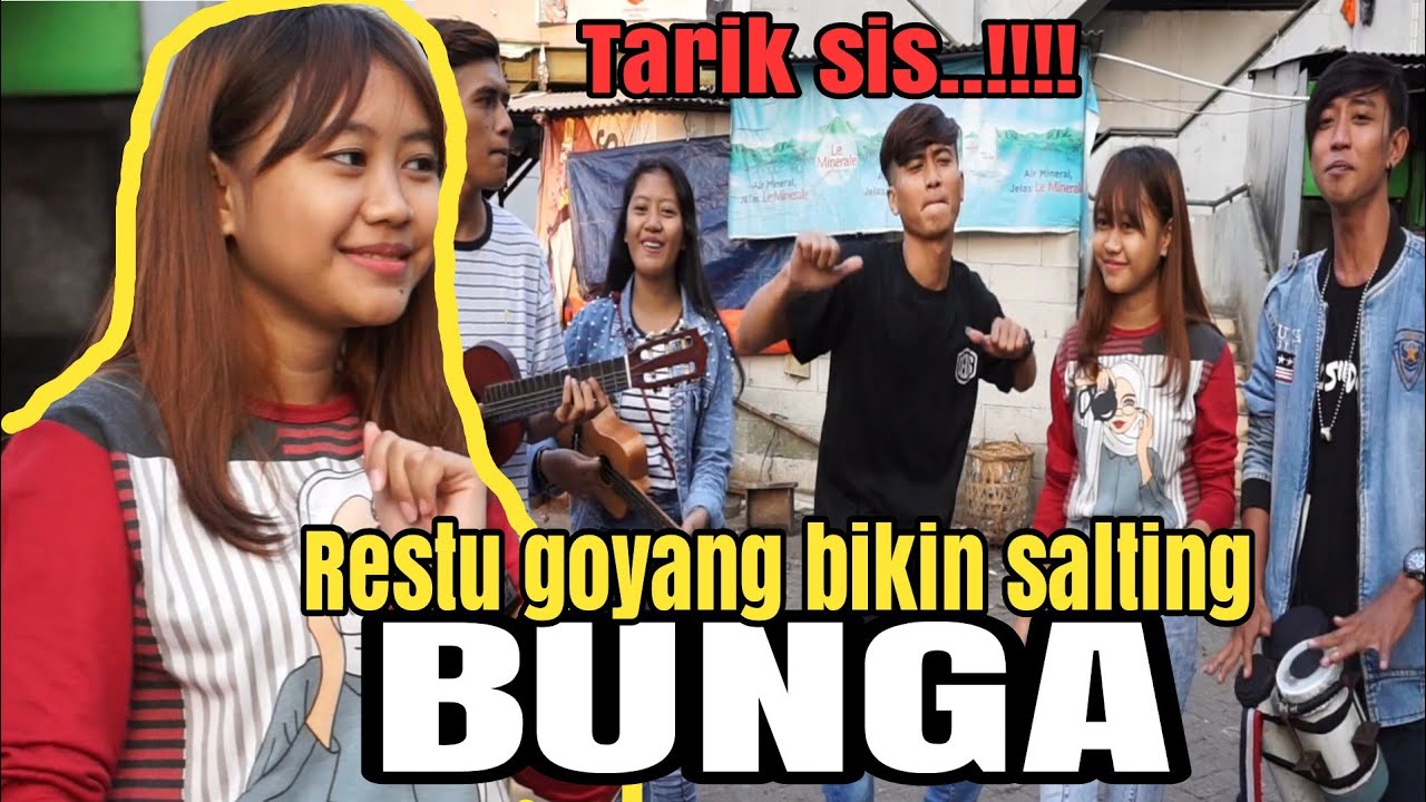 Pengamen Lia nurhaliz terbaru spesial‼️bunga - restu goyang endingnya salting🤣