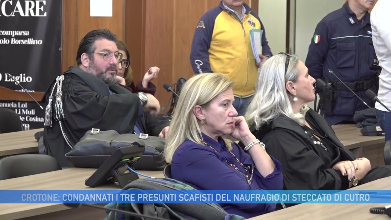 CROTONE: CONDANNATI I TRE PRESUNTI SCAFISTI DEL NAUFRAGIO DI CUTRO