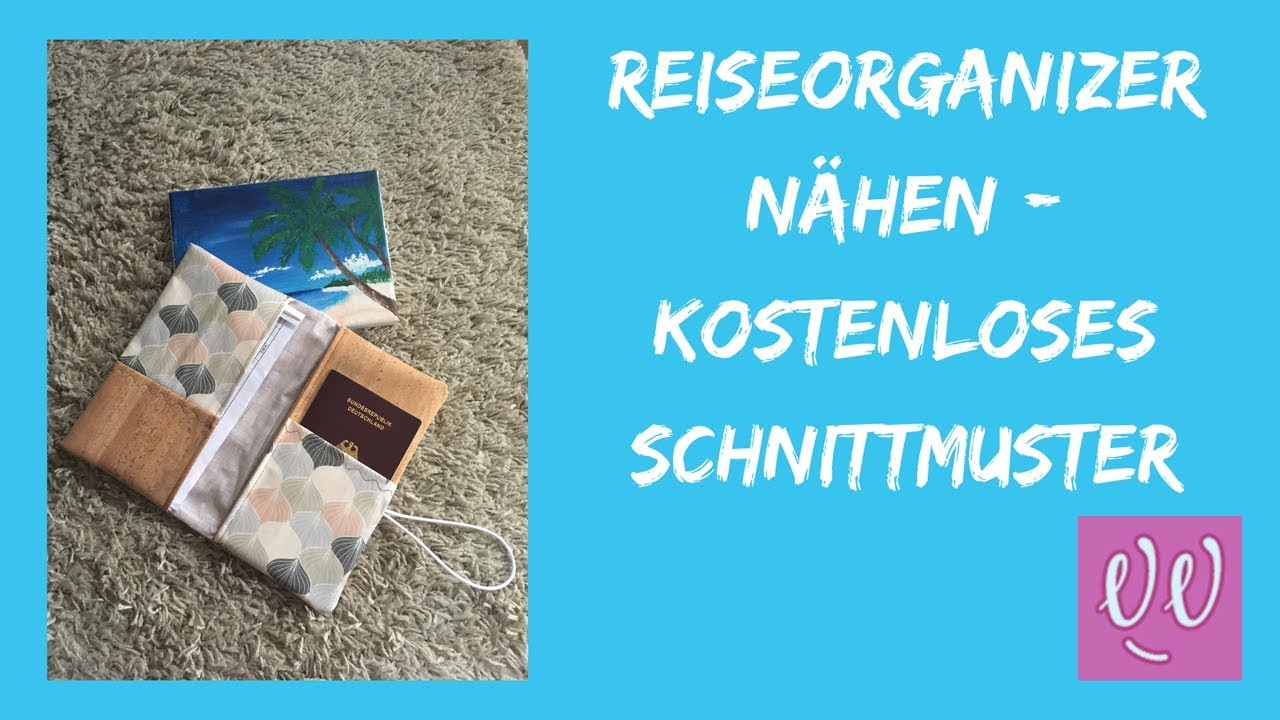 Reiseorganizer nähen | Mappe für Reiseunterlagen nähen - kostenloses Schnittmuster
