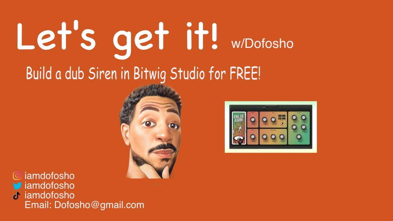 Build a dub siren in bitwig for FREE!!!!