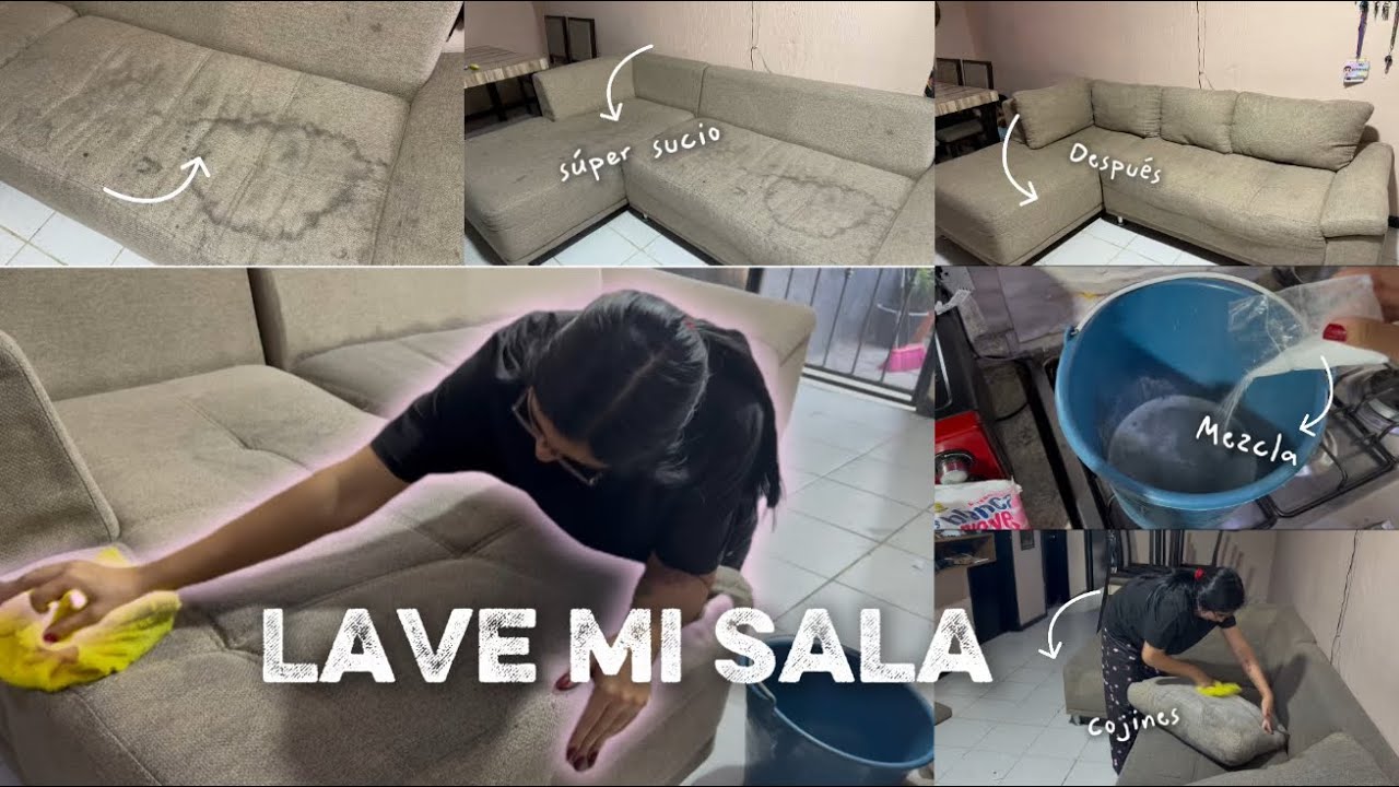 PORFIN! LAVE MI SALA| LIMPIEZA EXTREMA Lavando ropa y cuidando de 3 niños 🫰🏼