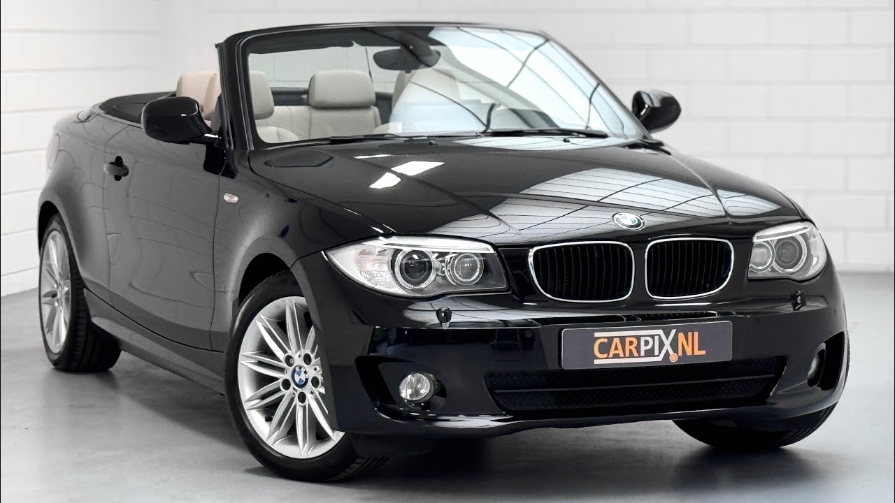 BMW 118i series Cabrio E88 facelift, walkthrough and test drive and acceleration!
