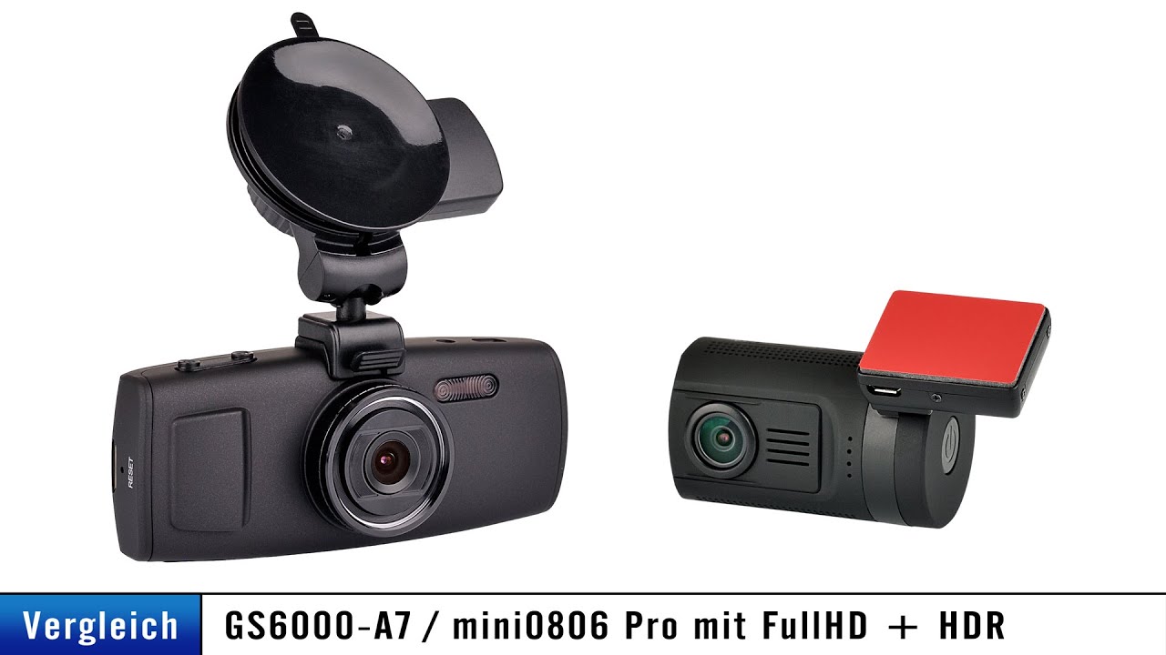 GS6000-A7 & mini0806 Pro | HDR Dashcam Vergleich in 4K
