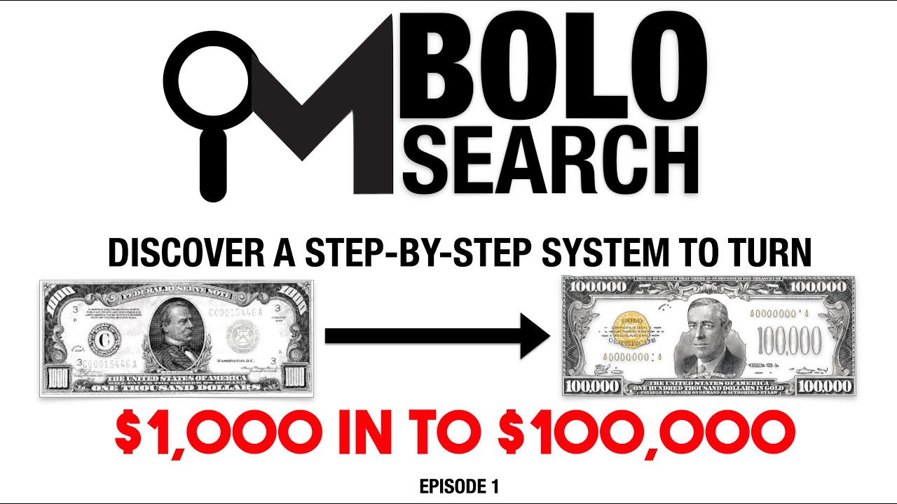 BOLO Search Episode #1 - Follow a Step By Step Process to Make Money Selling on Amazon