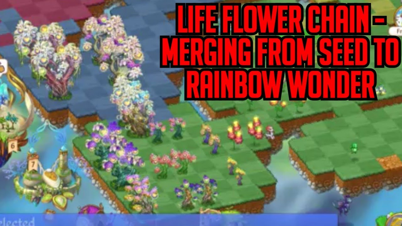 Merging From Seed To Rainbow Wonder - FULL LIFE TREE CHAIN | Merge Dragons