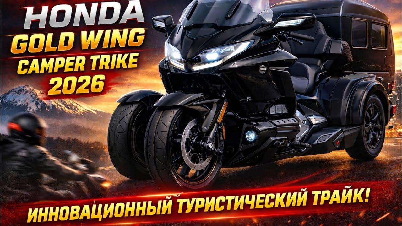 НОВЫЙ Honda Gold Wing Camper Trike 2026 😱 Дом на колёсах! Такого вы ещё не видели!