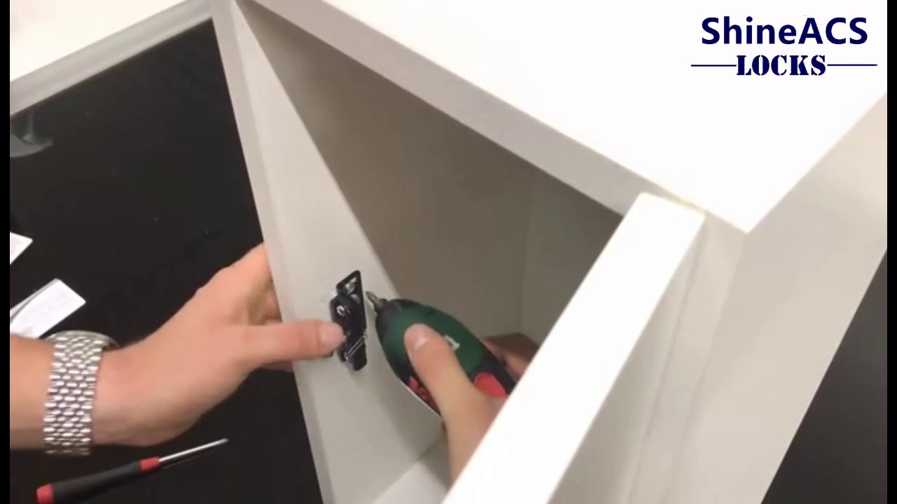 RFID Hidden Cabinet Lock installation
