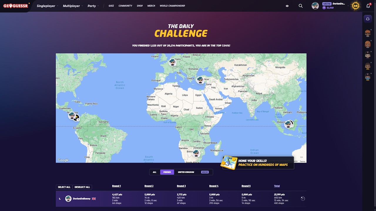 geoguessr daily challenge #143 (10/2/2026)