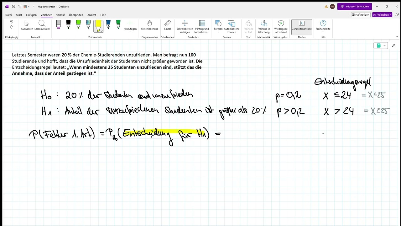 13.1 6.1.2 Hypothesentest Fehlerwahrscheinlichkeit Hessen Abitur