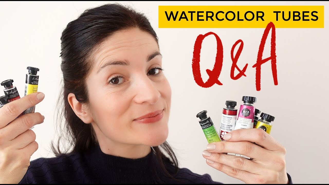 WATERCOLOR TUBES Q&A : Learn to use them !