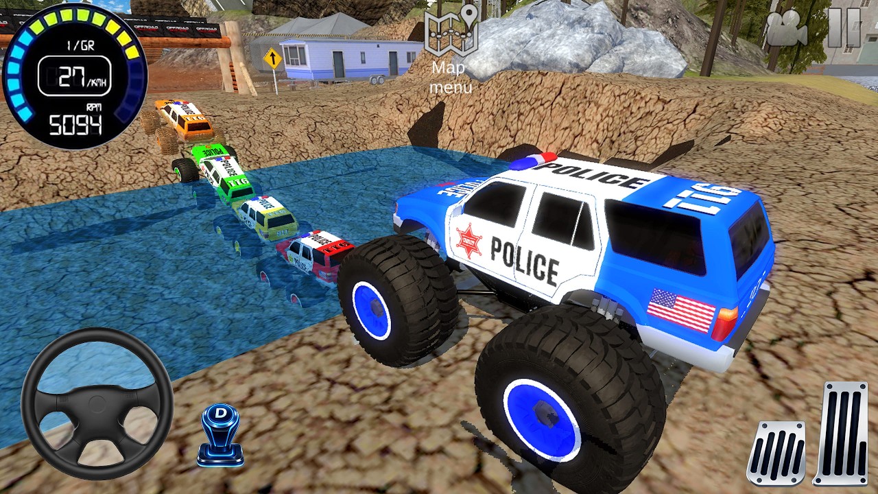 Juegos De Carros - Police Monster Trucks Driving 3D Driver - Impossible Racing Car android gameplay
