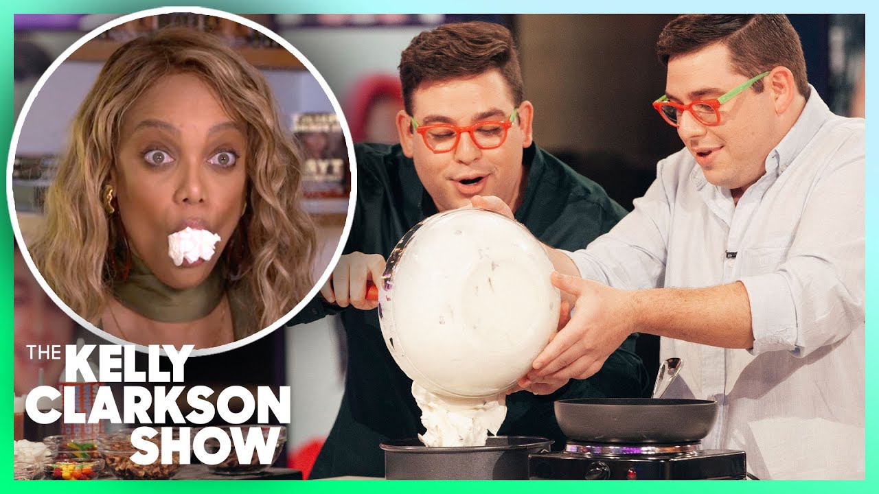 Tyra Banks & Kelly Make Chili’s Pie W/ The Takeout Twins 🥧
