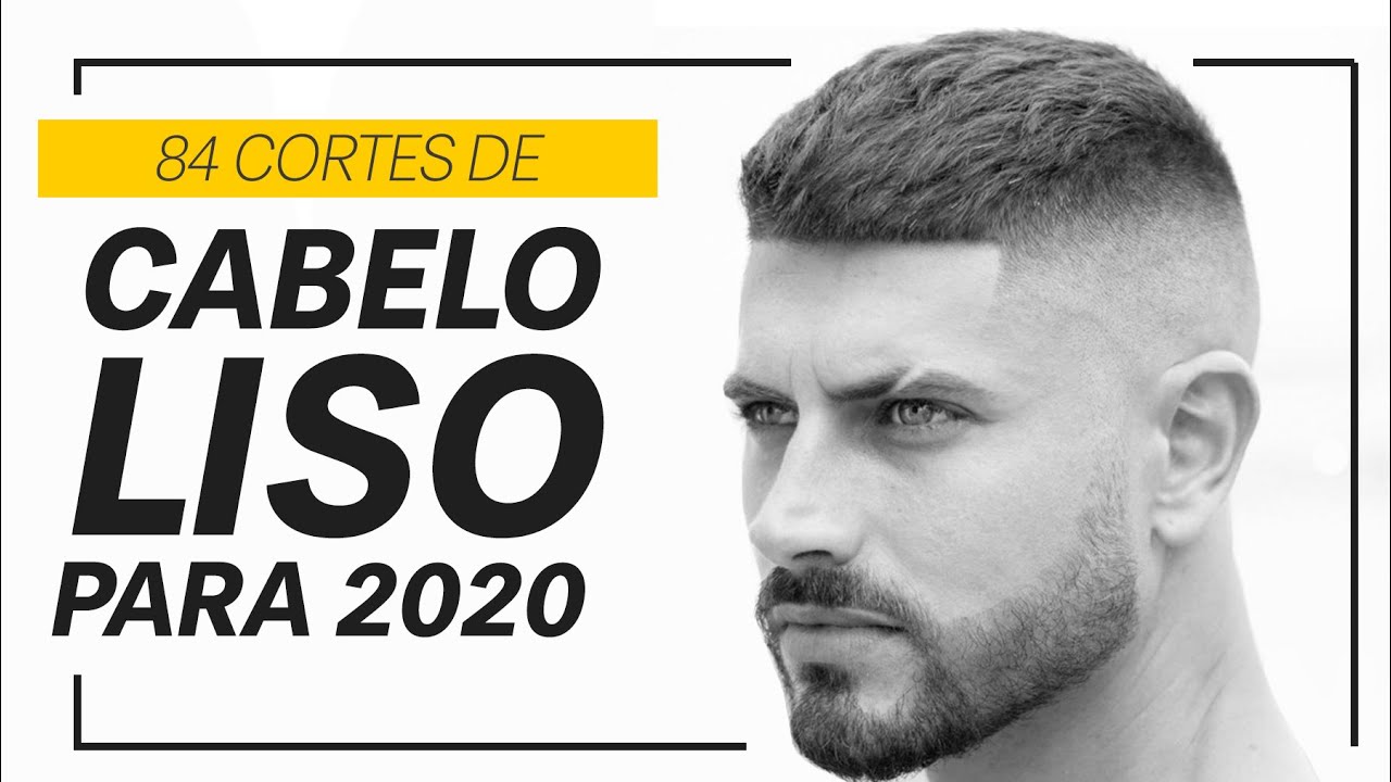 84 Cortes de Cabelo Liso Masculino