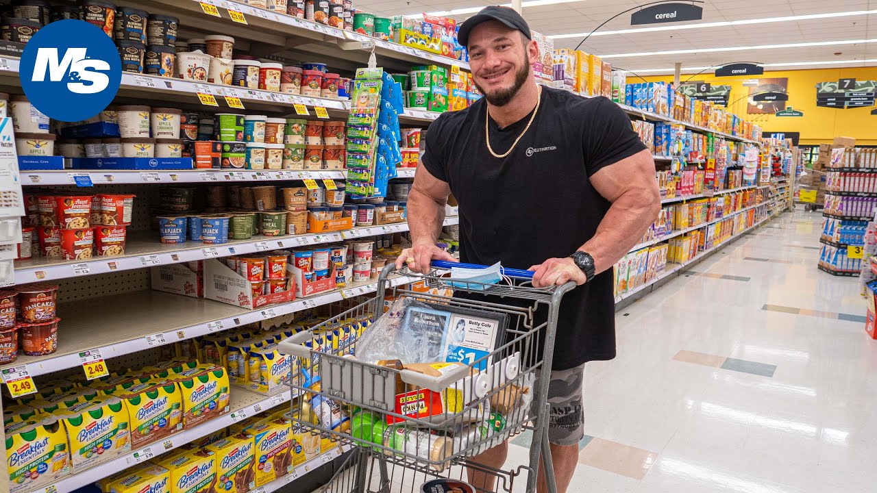 Hunter Labrada's Grocery Shopping | Steak, Fish, Carb/Fat Sources & Seasonings