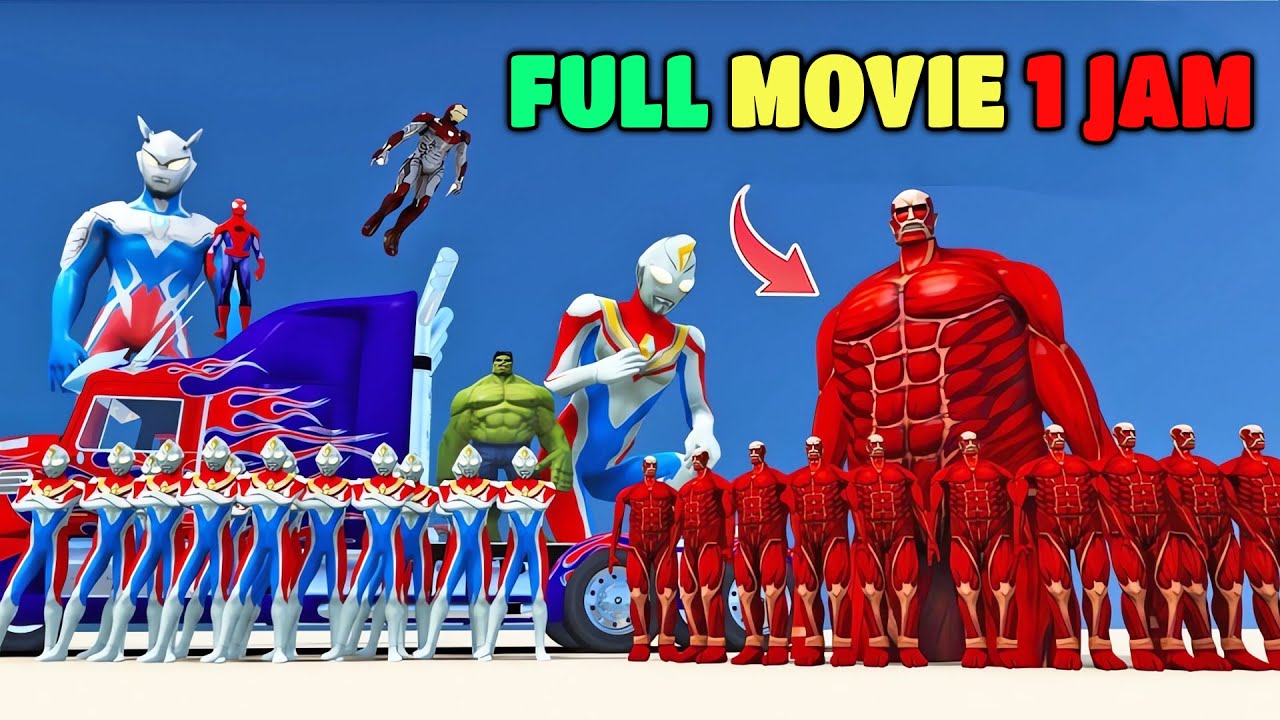 FULL MOVIE 1 JAM ULTRAMAN DYNA 1000 BAYANGAN MELAWAN TITAN COLLOSAL SERIBU BAYANGAN
