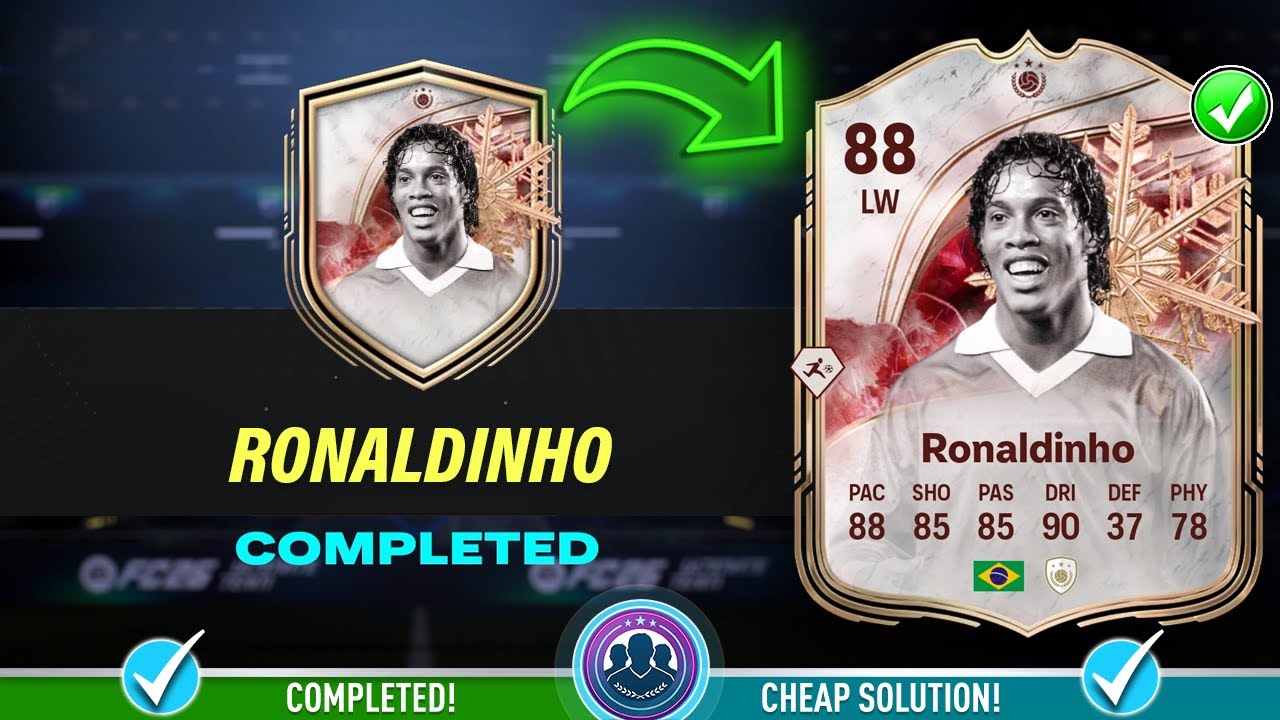 88 Winter Wildcards Icon Ronaldinho SBC Solution - Cheap Solution & Tips - FC 26