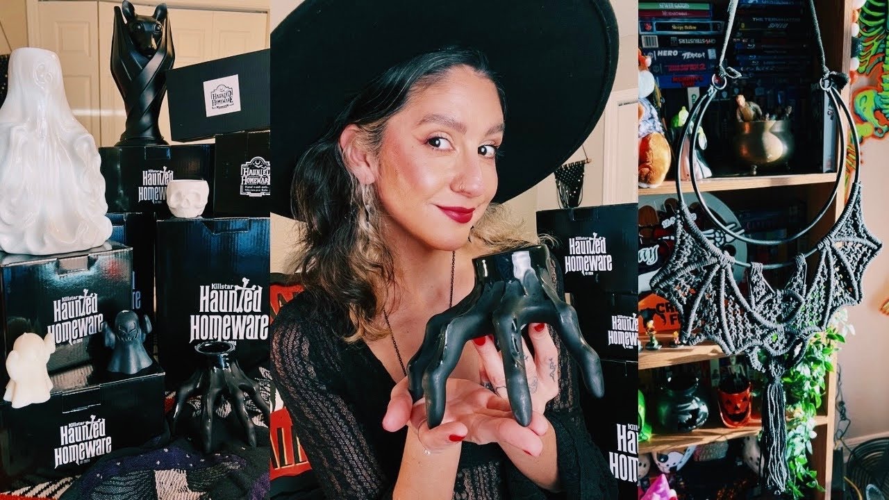 Spooky Decorate w/ Me Using KILLSTAR Home Decor!🦇 Huge Haunted Homeware Haul!🖤
