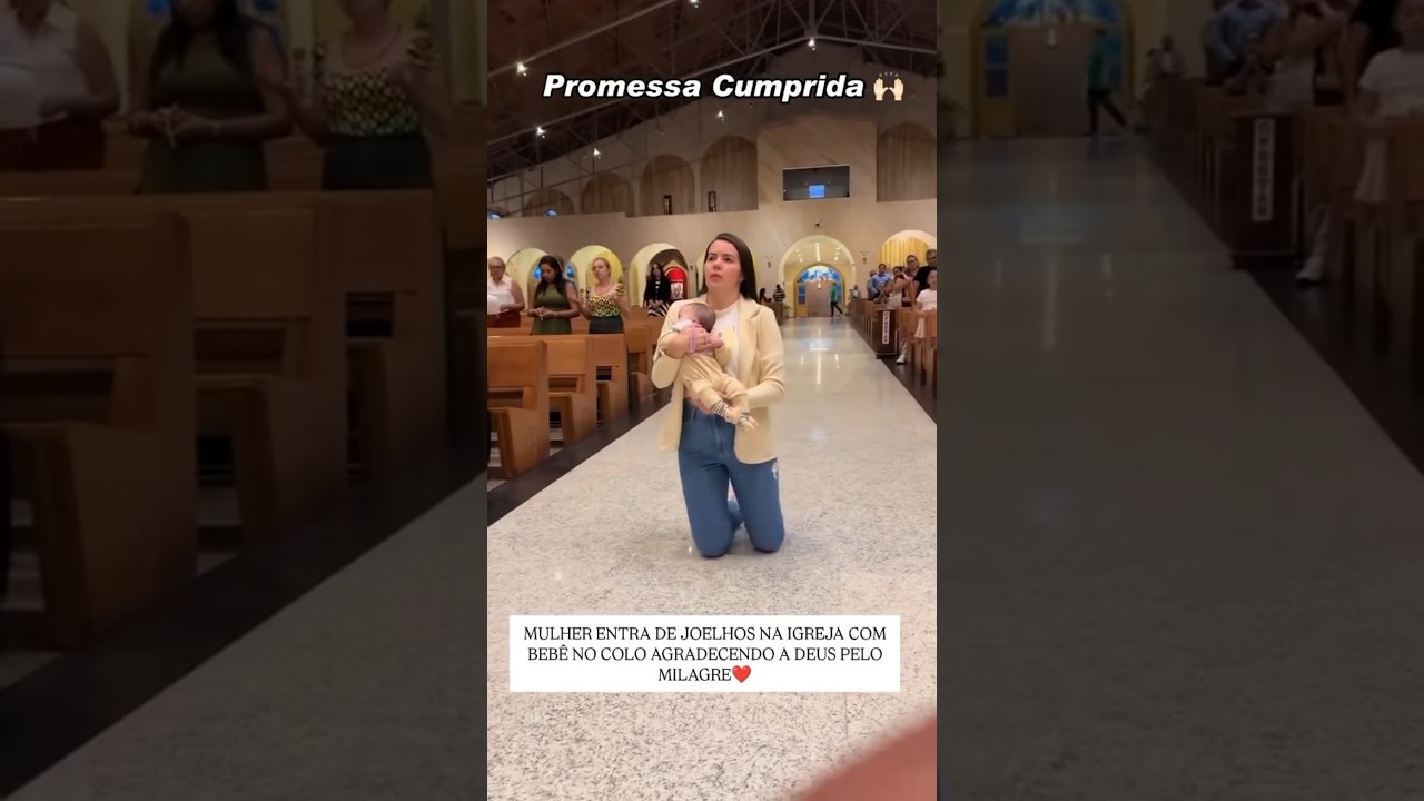Emocionante esse v&iacute;deo 🙏 #f&eacute; #jesus #catolico #igrejacatolica #milagres #ora&ccedil;&atilde;o #amor #freigilson