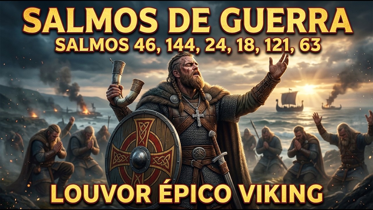 SALMOS DE GUERRA ⚔️ Salmo 46, 144, 24, 18, 121 e 63 | Louvor Épico
