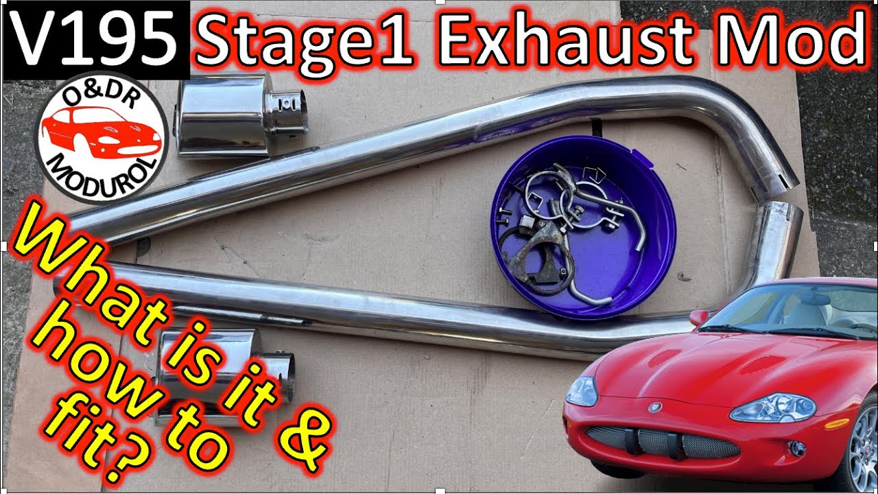 Jaguar XK8 Exhaust Modification Stage 1 including Stage 2 system. What is it and how? V195 XKR X100