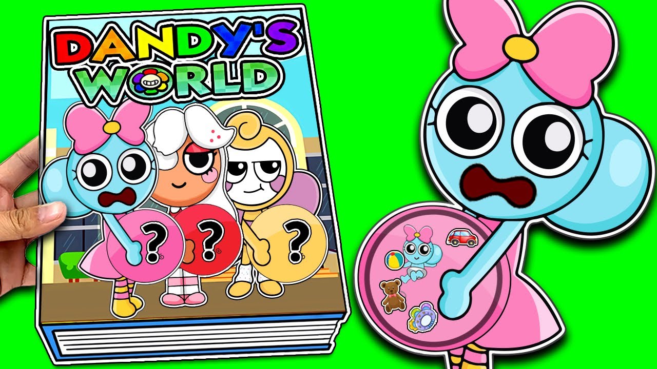 Making DANDY'S WORLD Game Book + (Poppy Squishy)