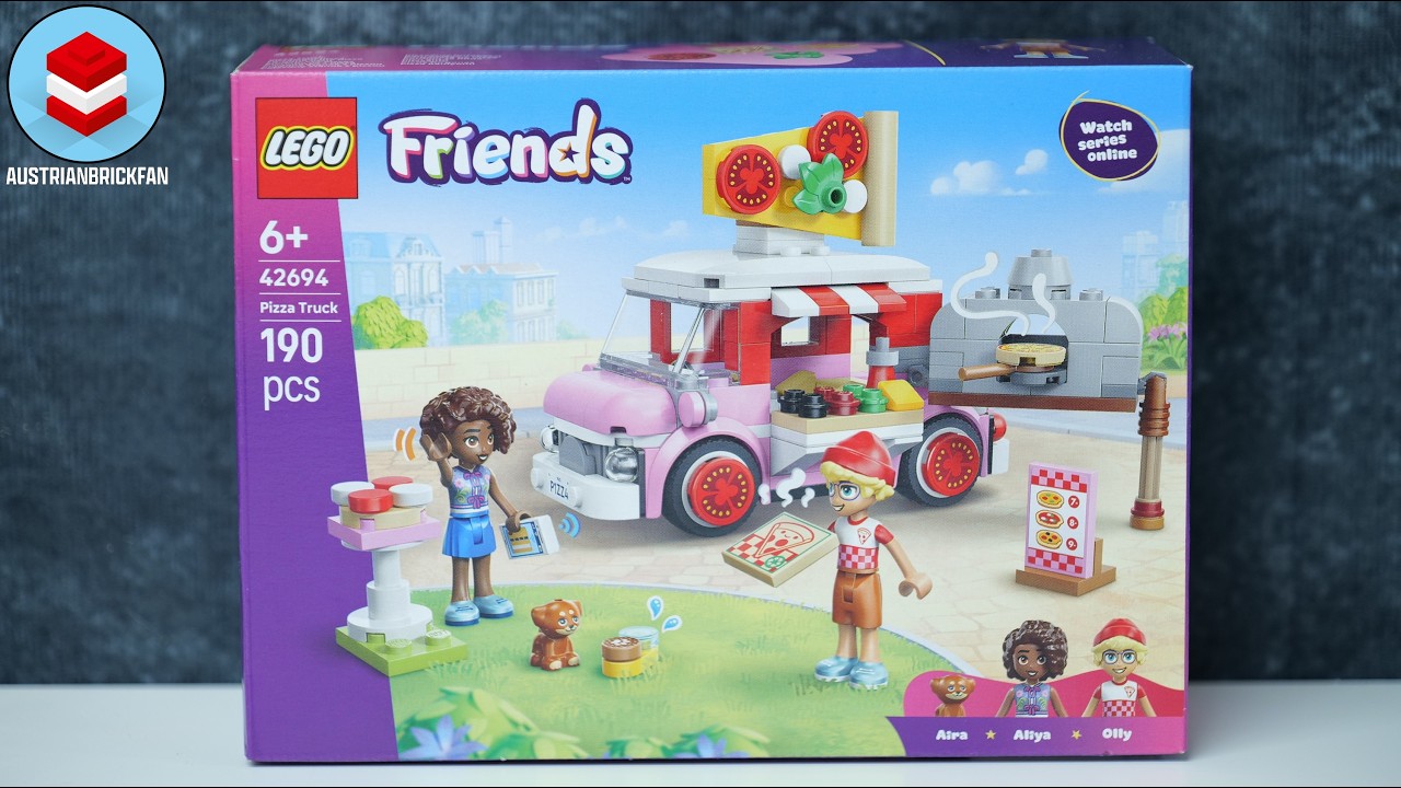 LEGO Friends 42694 Фургон с пиццей &mdash; Обзор и быстрая сборка LEGO