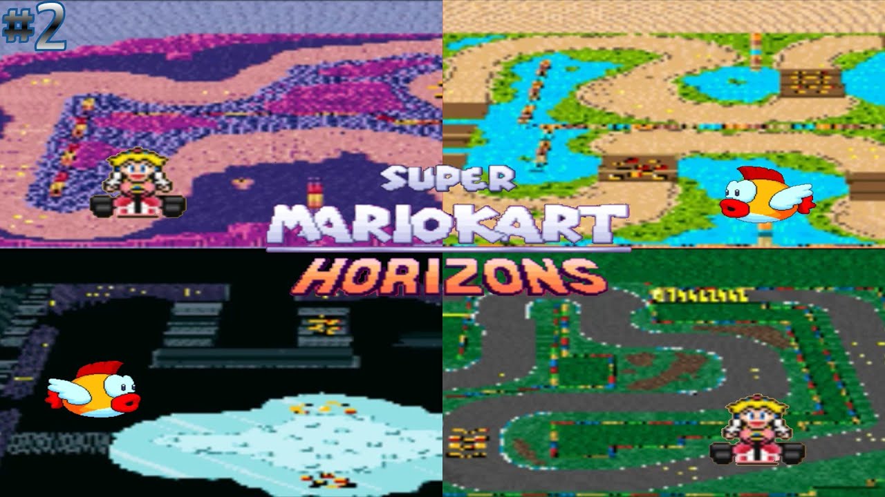 Super Mario Kart Horizons [ROMHACK] (no commentary) I #2 - 50cc ACORN CUP RACE