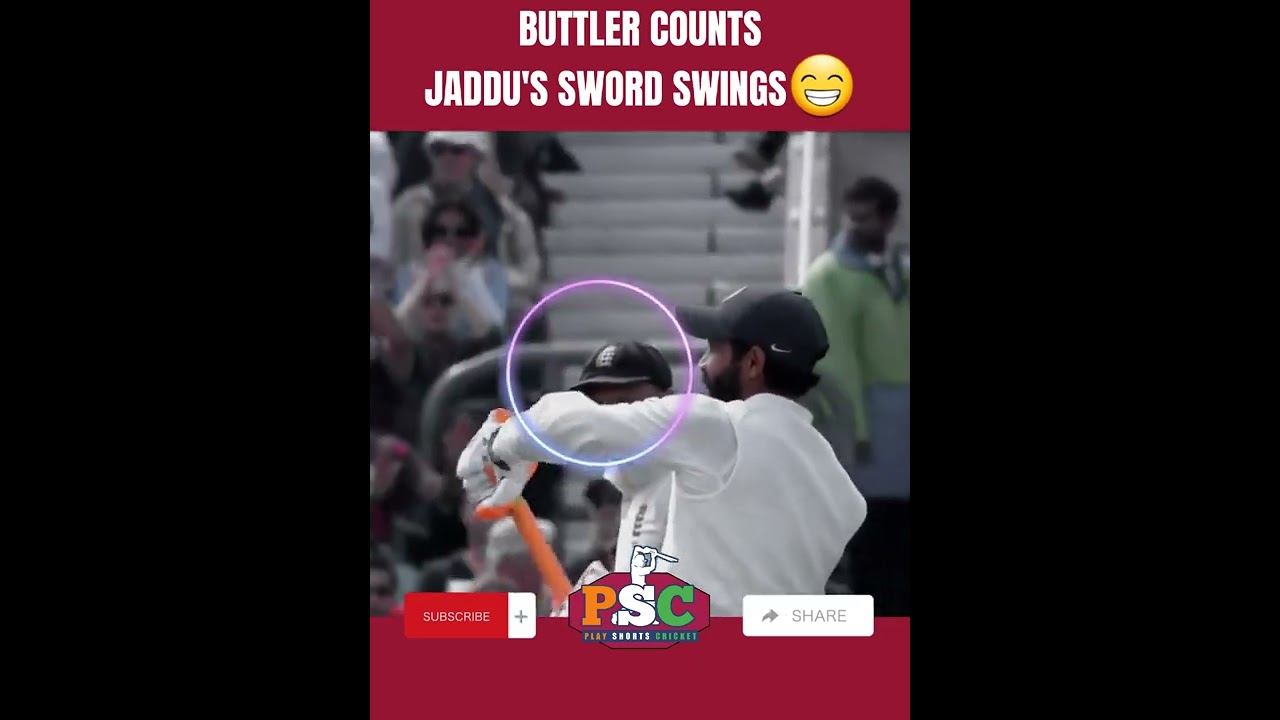 Buttler counts jaddu's Sword Swings | #cricket #josbuttler #jadeja #shorts