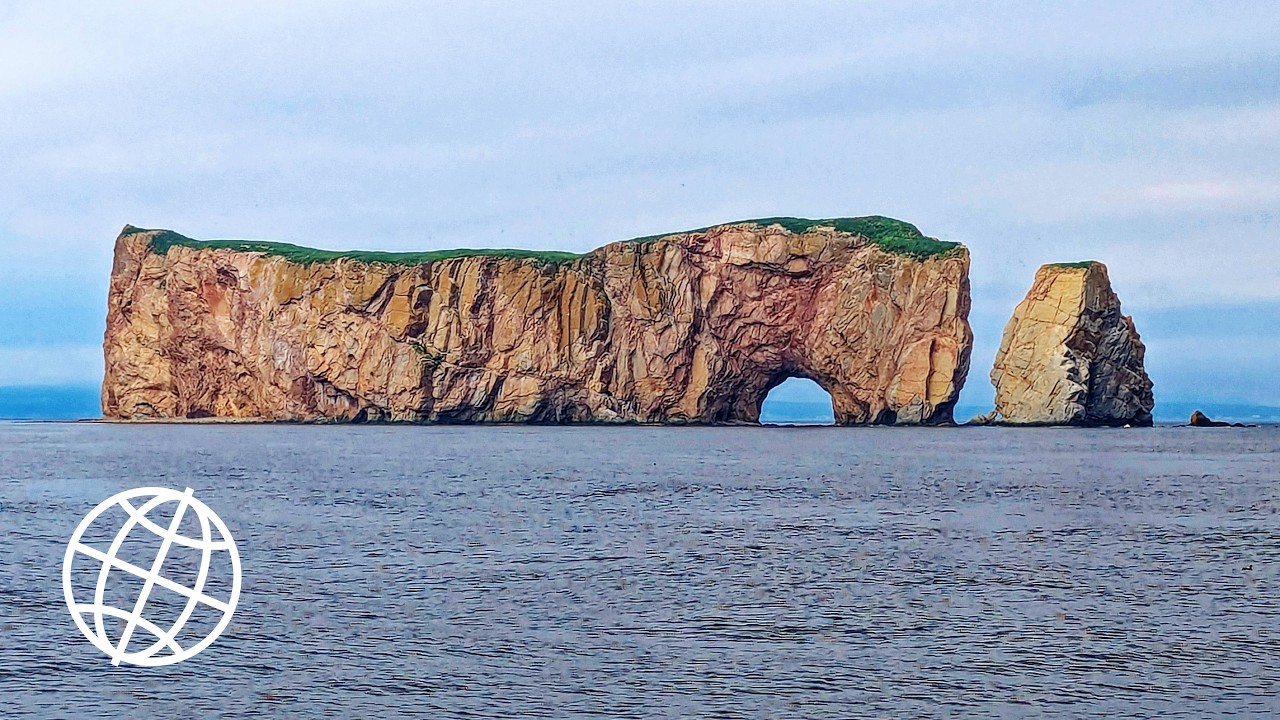 Perc&eacute; Rock and Bonaventure Island, Quebec, Canada  [Amazing Places 4K]