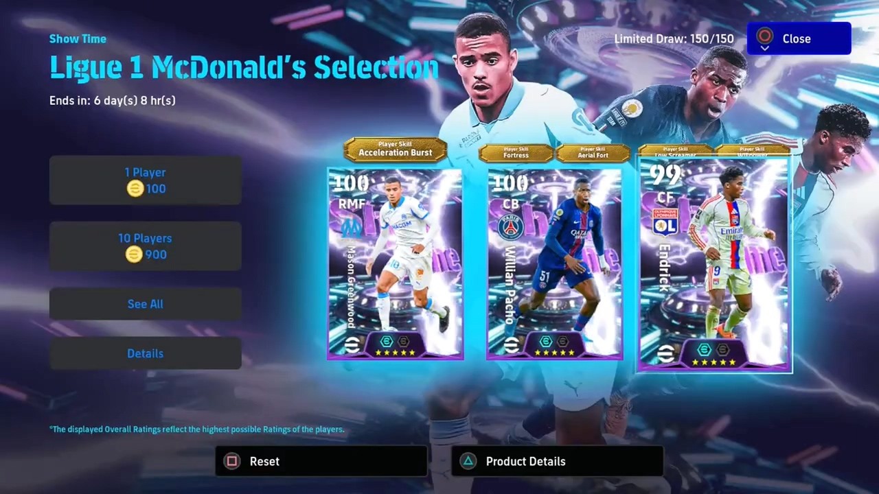 Efootball 26 Endrick,Pacho,Greenwood - Live1 (20260302)